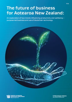 Cover image of The future of business for Aotearoa New Zealand report 