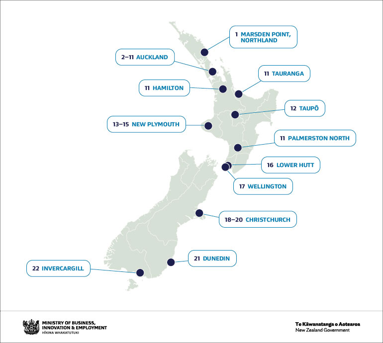 map of hydrogen projects