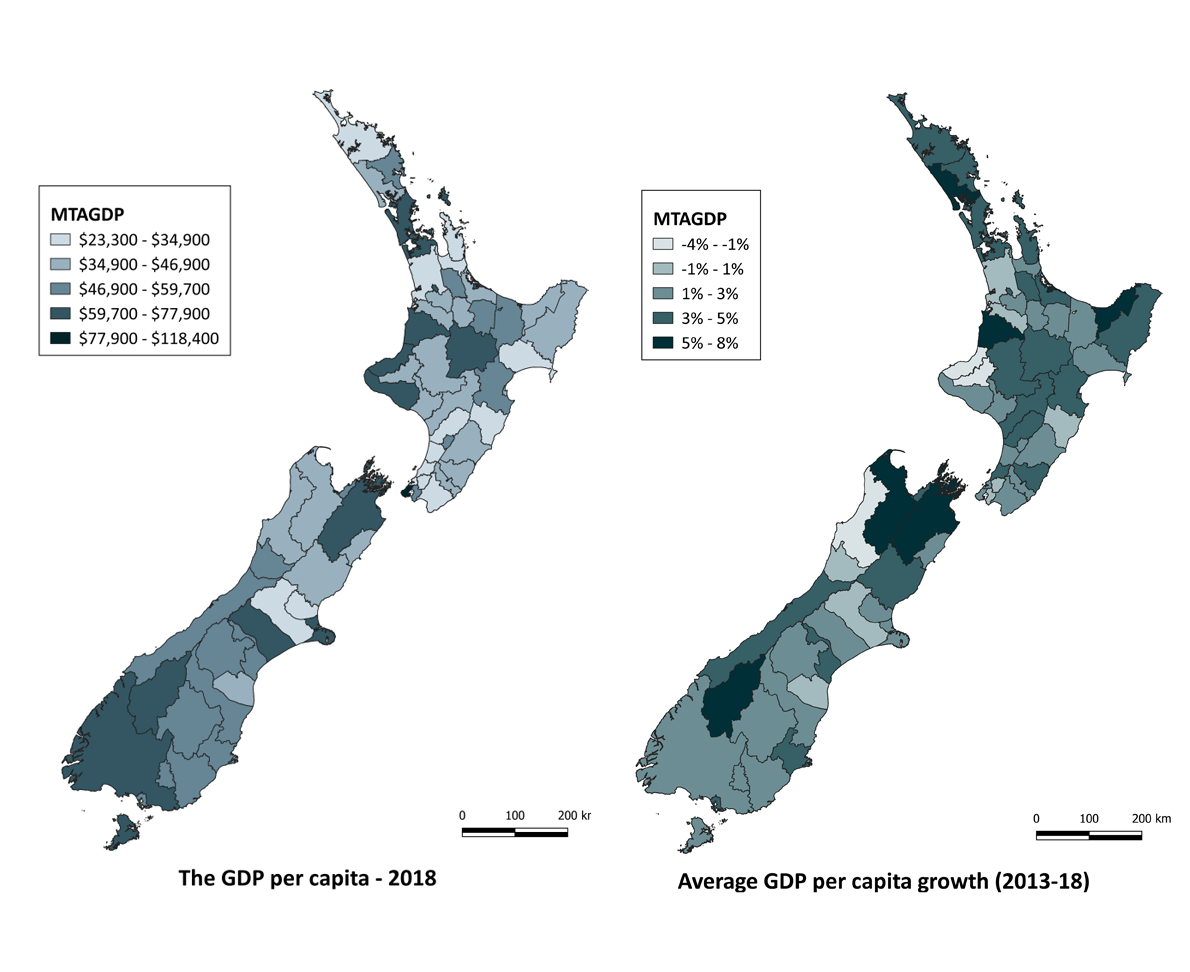figure 2 map ta gdp per capita 2018 totals five year growth rates