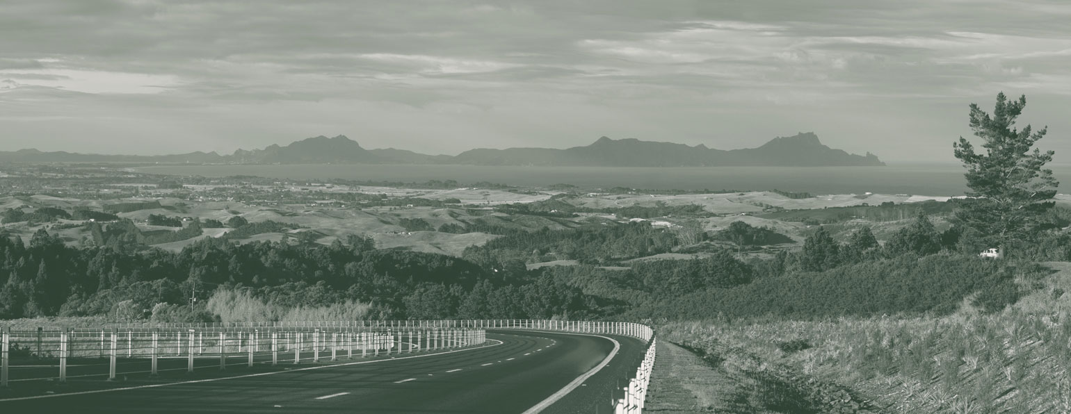 Whāngarei Heads skyline from Brynderwyns