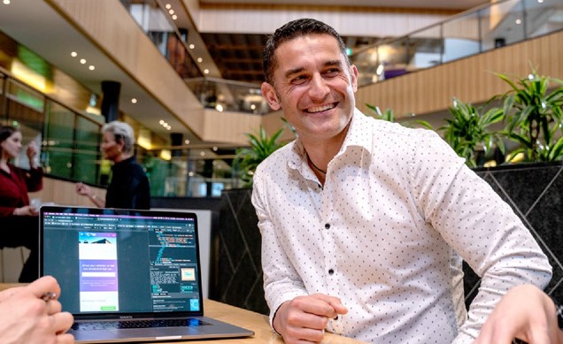 Image of person at desk