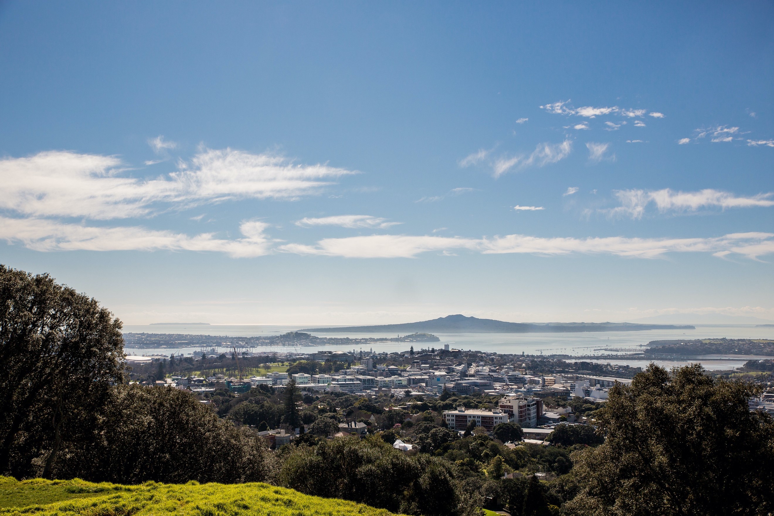 View of Rangitoto island from Maungawhau