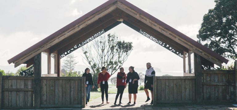 Entrance to Ngati Whatua Orakei Marae.