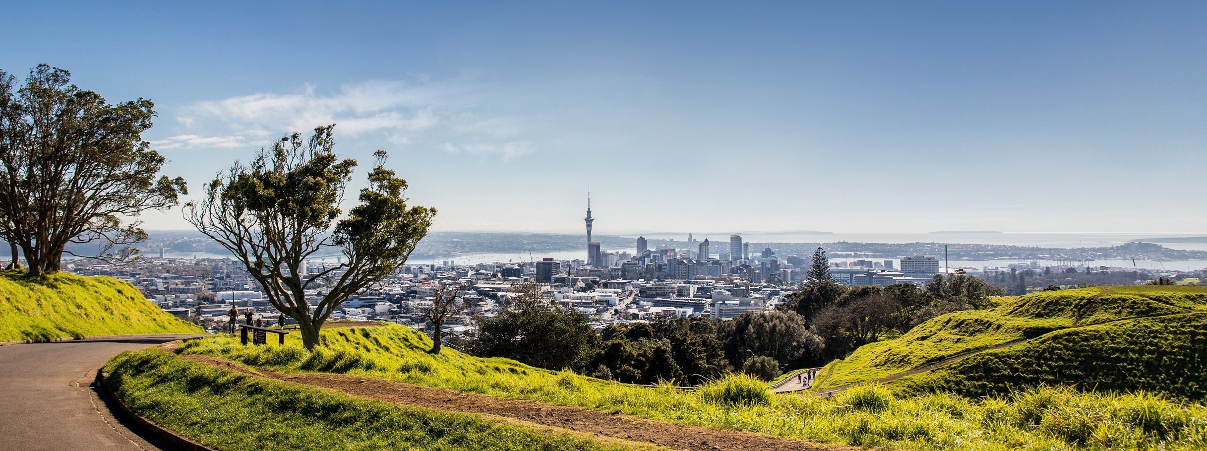 View of Auckland city from Maunga.