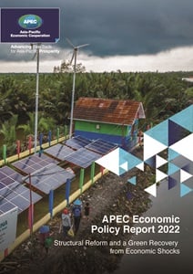 Photo of the cover of the APEC Economic Policy Report 2022.