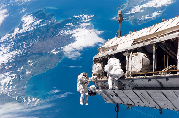 View of the South Island of New Zealand from the International Space Station.
