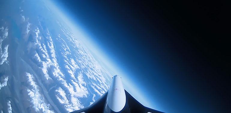 Dawn’s Mk-II Aurora Space Plane, Flight 57