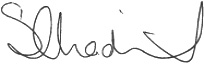 Steve Chadwick's signature