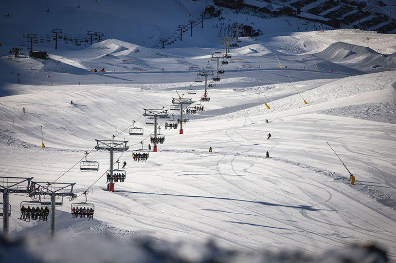 Chairlift at Mt Hutt, Canterbury.