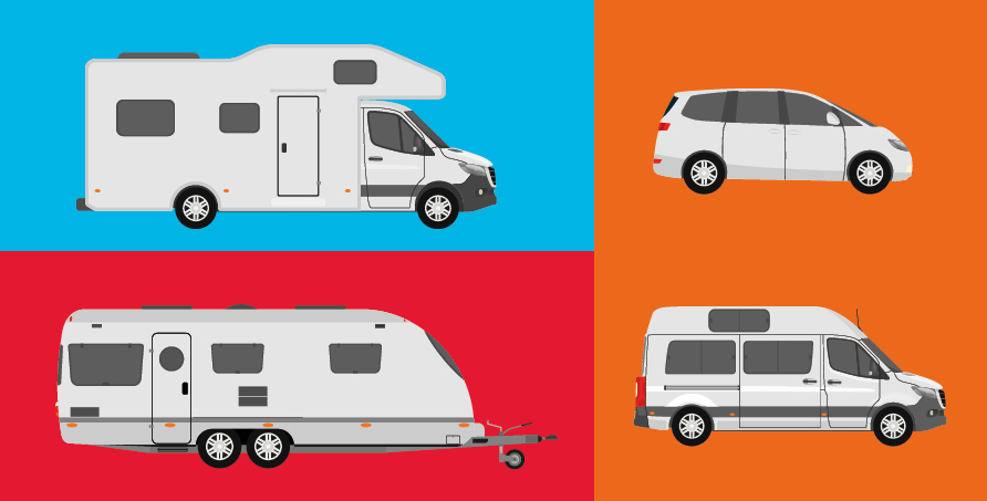 Image showing multiple styles freedom camping vehicles