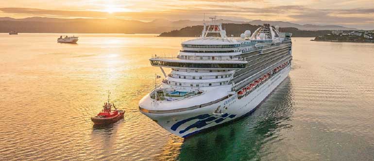 crown princess centreport wellington harbour