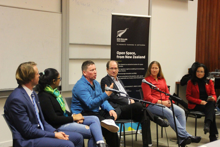 Panel discussing Open Space, New Zealand